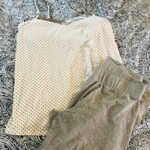 Motherhood gray polka dot Pajama set